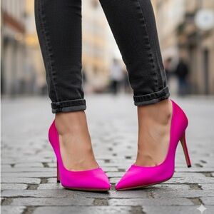 SJP by Sarah Jessica Parker Vibrant Fuchsia Pointed-Toe Stiletto Pumps